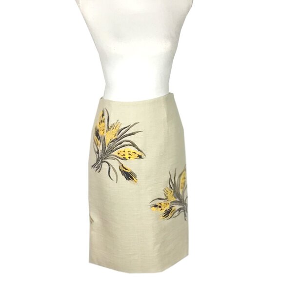 Tory Burch Embroidered Skirt - Picture 2 of 8